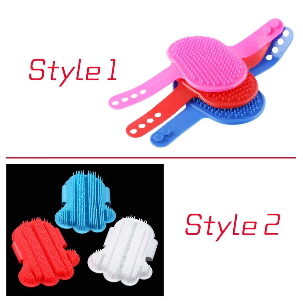 Удобная резиновая перчатка для груминга шерсти Массажная щетка домашних
