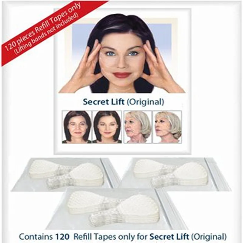 

120Pcs Invisible Face Neck Lifting Stickers V-Shape Slimming Face Lifting Tools Lines Neck Chin V Face Shape Lifting Tapes