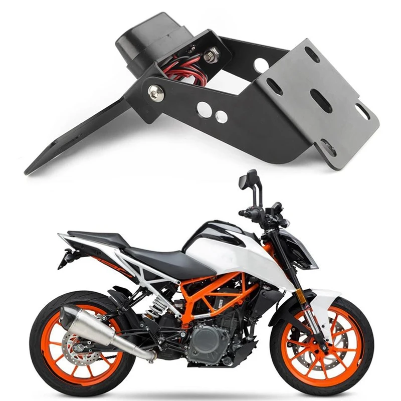 for 2017 2018 KTM Duke 390 Motorcycle License Plate Holder Mount Tail Fender Eliminator Rear Bracket Accessories | Автомобили и