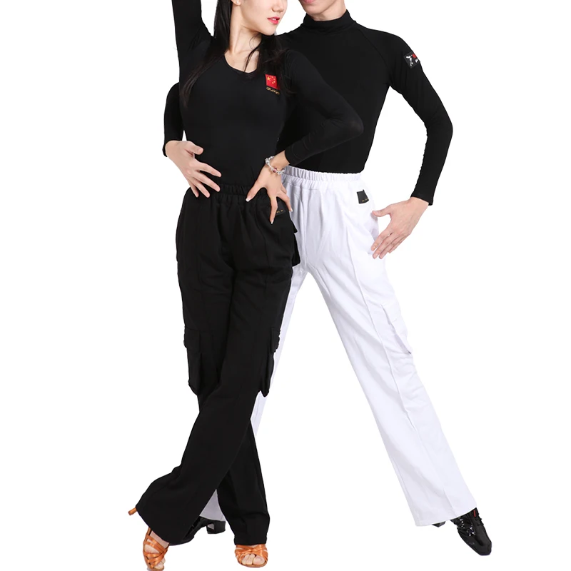 Брюки для латиноамериканских танцев хлопковые с карманами | Тематическая одежда