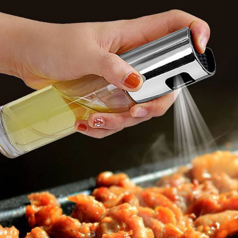 

Kitchen Baking Oil Cook Oil Spray Empty Bottle Vinegar Bottle Oil Dispenser Salad BBQ Cooking Glass Oil Sprayer F2