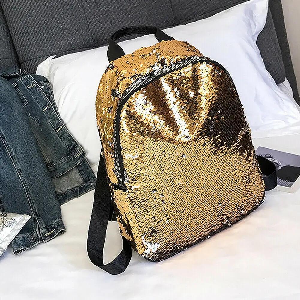 Модные женские рюкзаки с блестками школьный ранец для девочек дорожная сумка на