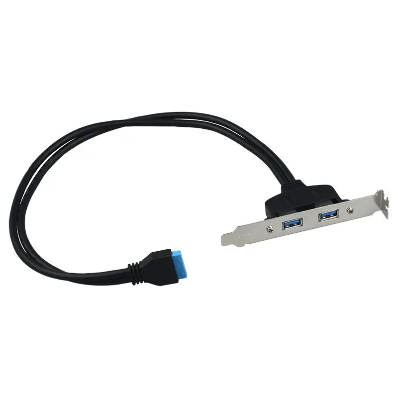IG-USB 3 0 задняя Панель скользящая Скоба для 20-контактный разъем кабеля (2-Порты и