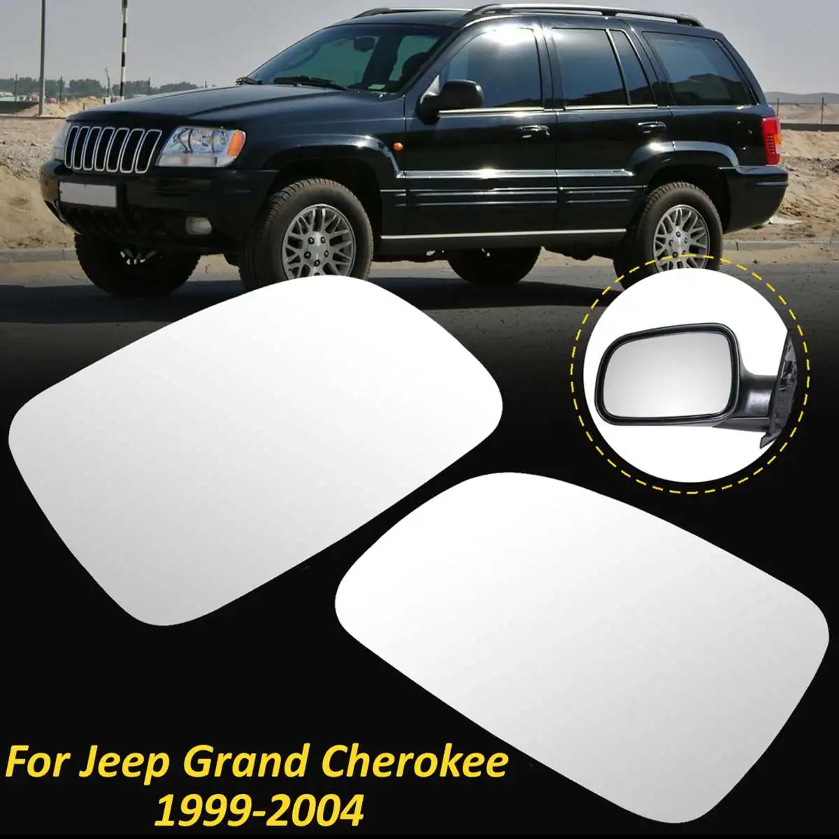 Новинка 1 пара зеркал заднего вида с левой и правой стороны стеклянный объектив