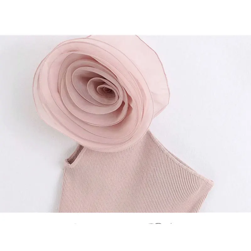 

High Quality Women 2020 Fashion Patchwork Organza Floral Knitted Blouses Vintage Asymmetric Neck Stretch Slim Female Shirts Tops