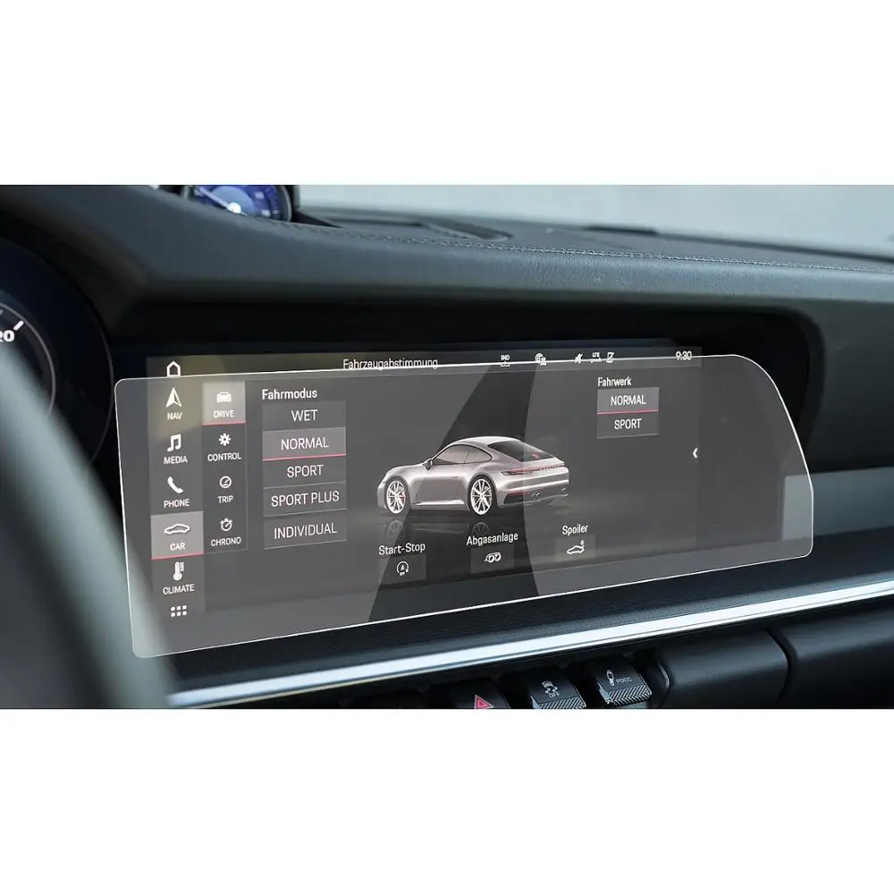 

RUIYA Car Screen Protector For 911 12.3Inch 2020 Navigation Touch Display 9H Tempered Glass Protector Auto Interior Accessories