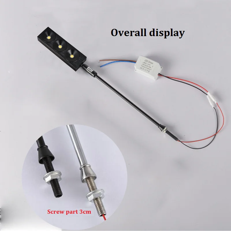 Светодиодный счетчик ювелирных изделий точечное освещение полюс лампа 3w золотые