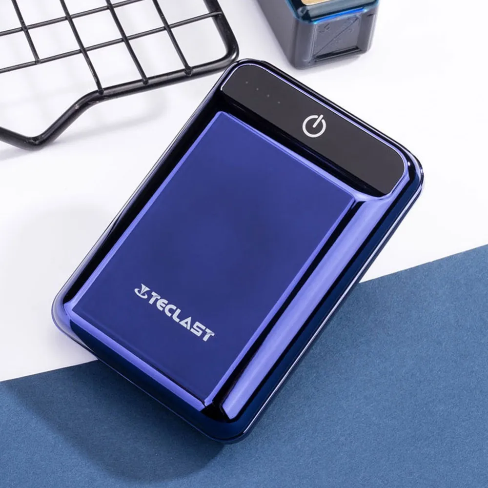 A10 мини 10000 мАч Внешний аккумулятор с двойным usb-выходом, Внешнее зарядное устройство для сотового телефона для Iphone 8 X, быстрая зарядка