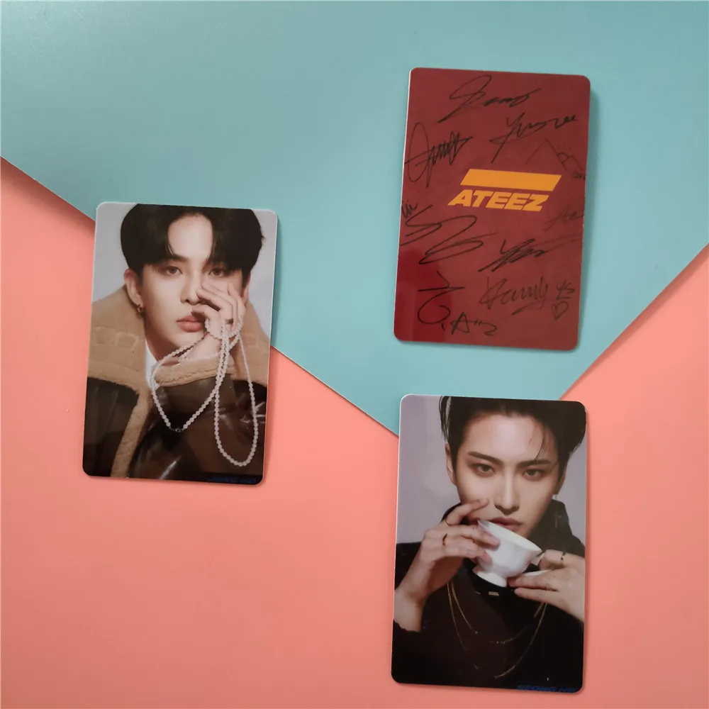 10 шт./компл. Kpop ATEEZ наклейки для карт новый альбом ACTON ответа kpop ateez Фотокарточка