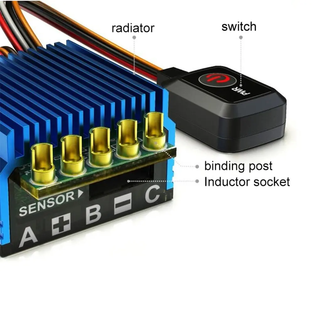 

SK-300060-01 TS50 ESC Sensored Brushless ESC 1/10 50A For 1/10 RC Car Model For Buggy Car Small Size