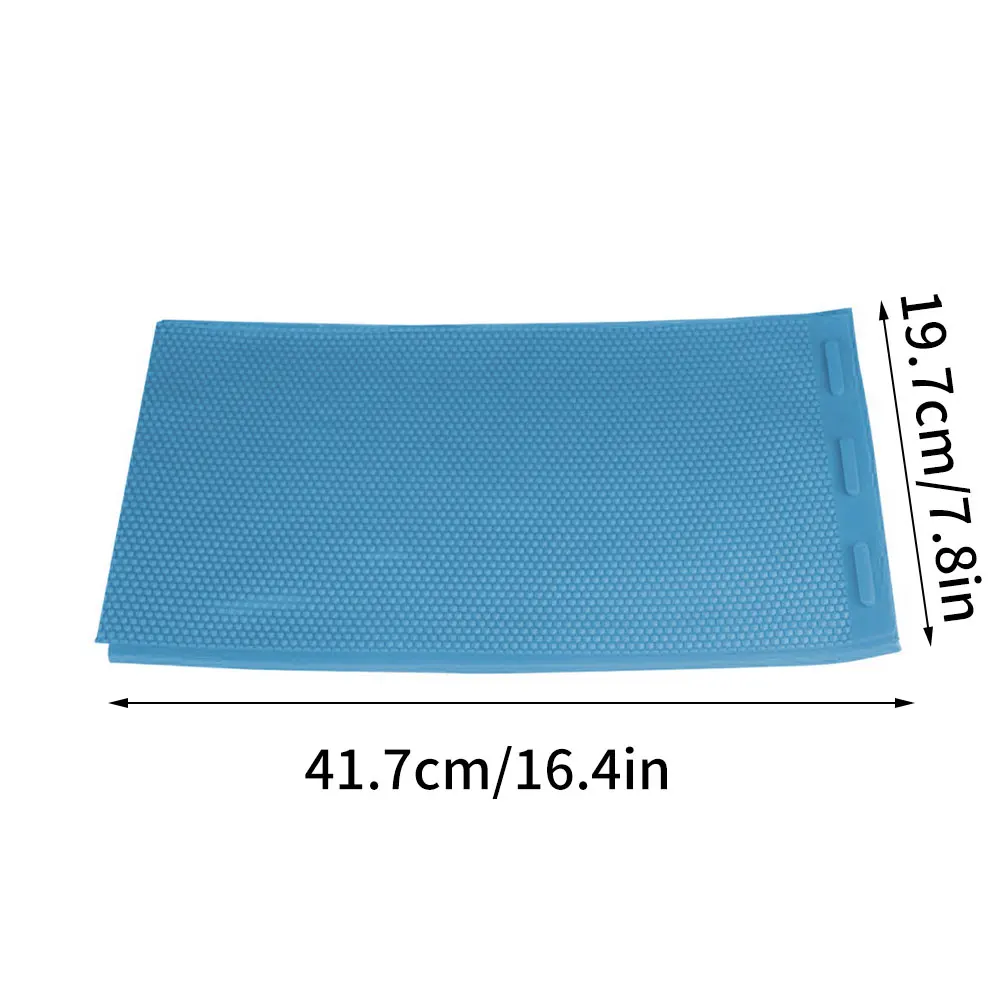 

2PCS |Beeswax Press Sheet Mould Foundation Beekeeping Equipment Sheet Mould Silicone Bee Hive Basis Press Sheet Mould Tools Blue