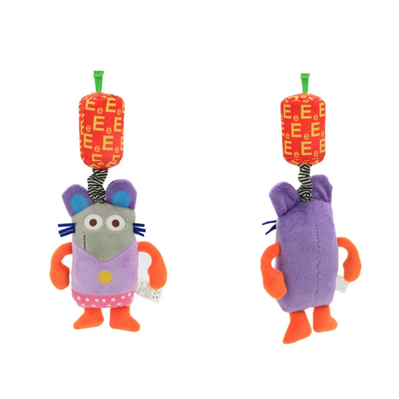 

Letter Pattern Baby Bed Crib Car Hanging Stroller Toys Developmental Baby Rattles Toys Spiral Plush Appease Tools Baby Teether