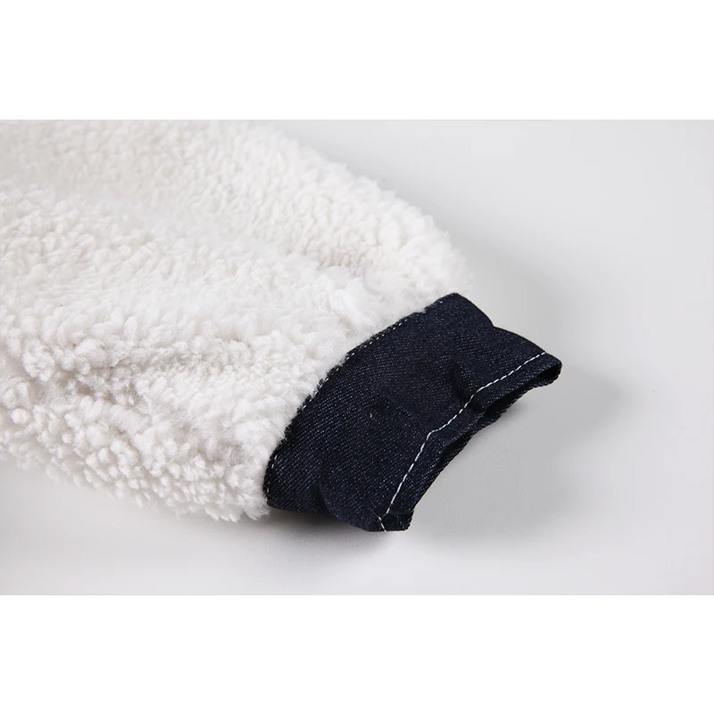

Patchwork Sheepskin Coat Women Warm Thicken Autumn Winter 2020 Korean Streetwear Fashion Pocket Female Lamb Wool Jacket Outwear