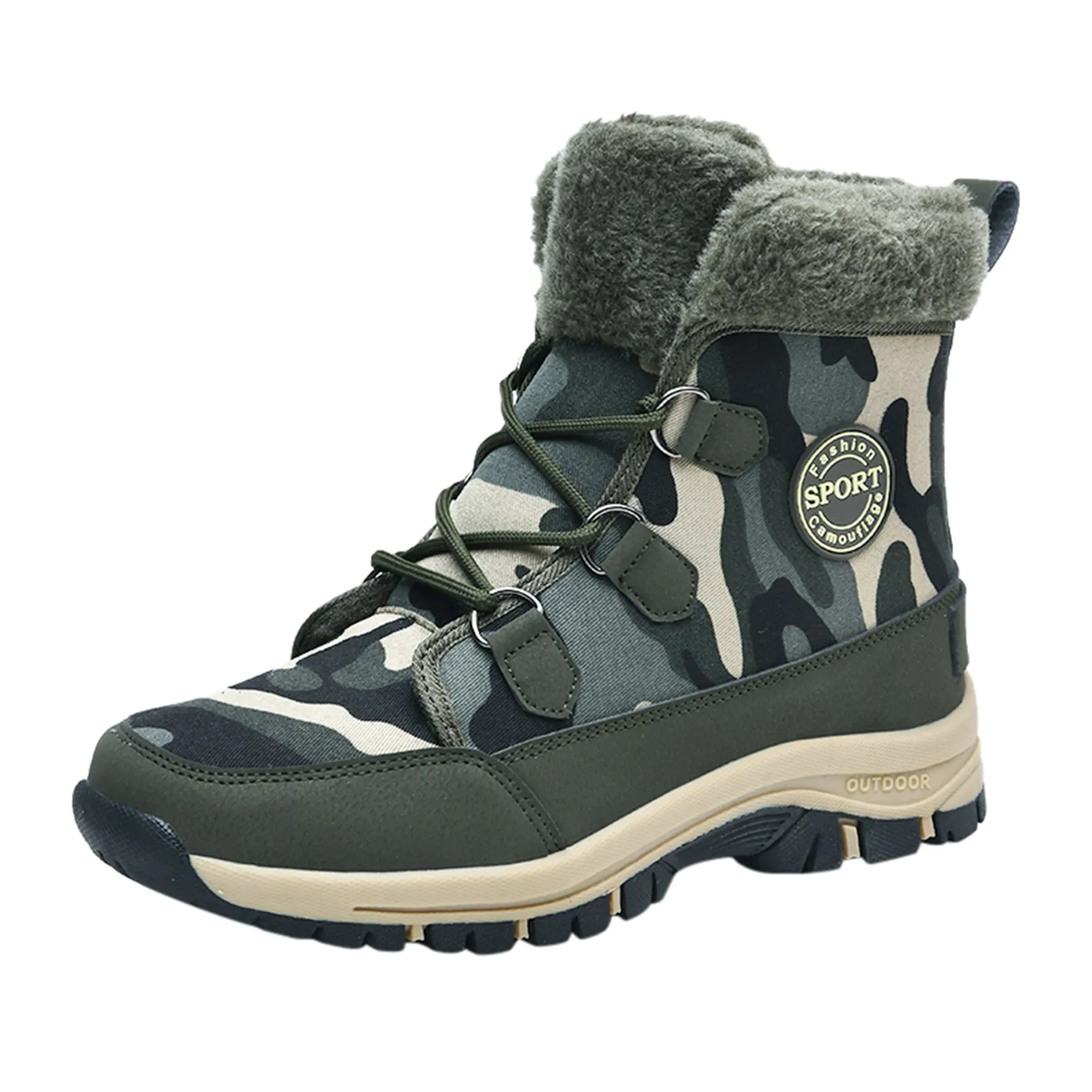 

Ботинки на плоской подошве, женская обувь, спортивные сохраняющие тепло ботинки с большим носком, на шнуровке, бархатные зимние женские бот...