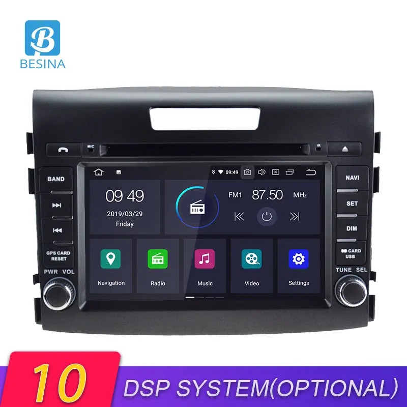 Автомобильный DVD-плеер Besina Android 10 0 для HONDA CRV 2012 2013 2014 мультимедиа GPS навигация