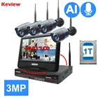 Система видеонаблюдения Keview, 3 Мп, 8 каналов, HD, IP, Wi-Fi, 10,1 дюйма