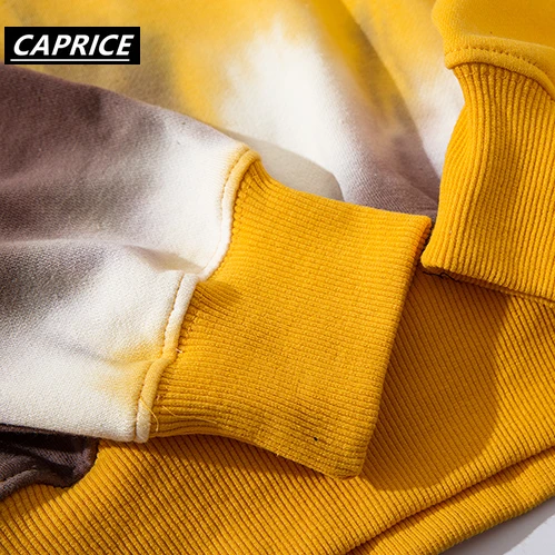 CAPRICE 2019 пуловер с принтом Tie Dye толстовки капюшоном мужские хип-хоп хипстерские