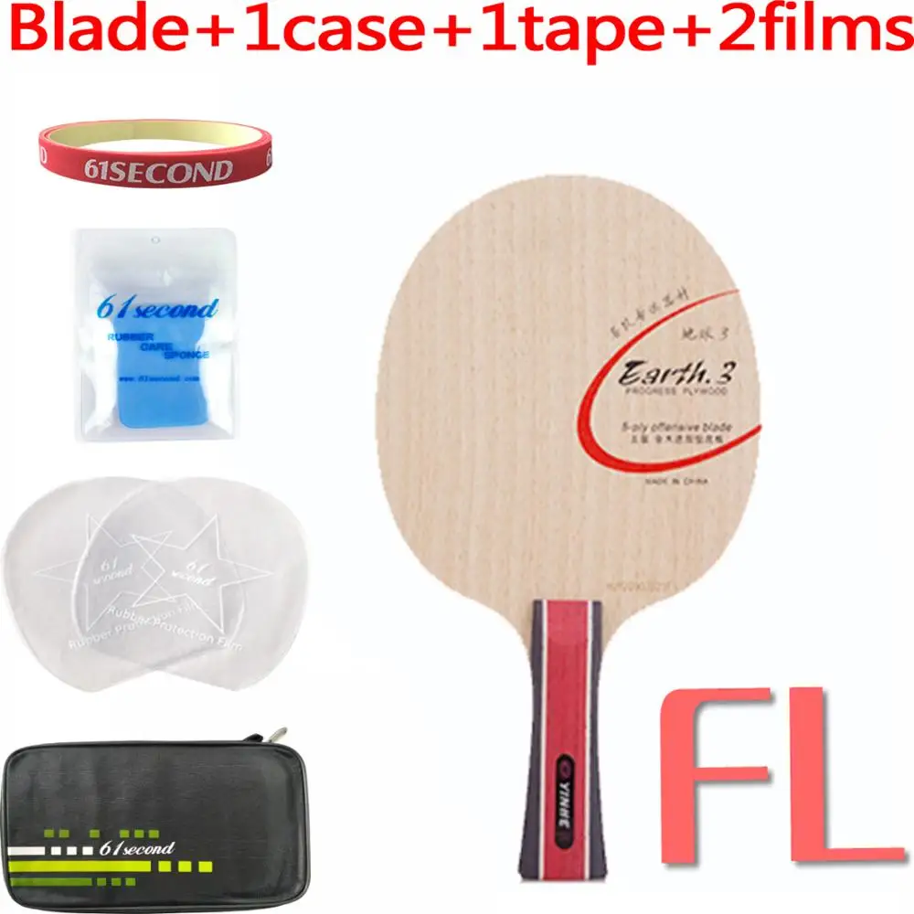 FL with F 1 case Yinhe Млечный Путь Galaxy earth3 E-3 E3 E 3 лезвие для настольного тенниса пинг-понга - Цвет: FL with F 1 case