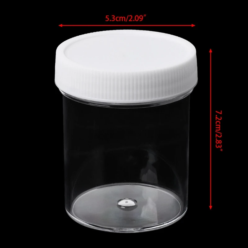 120g white 100 мл-260 мл пустой контейнер для хранения, органайзер, коробка для светильник, глина, пластилин, пена, слизи, грязь, банка для макияжа, косметический горшок, бутылка для крема - Цвет: 120g white