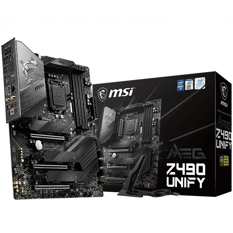 

Игровая Материнская плата MSI Мег Z490 UNIFY ATX с чипсетом Z490, разъем Intel LGA 1200, Поддержка процессоров 10-го поколения Intel Core I9