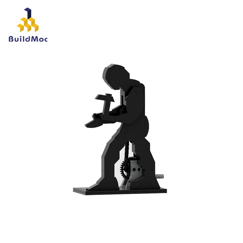 

BuildMoc Mini Blocks 6587 Hammering Man Model Bricks Building Blocks Vintage Radio Block Set Recorded Model Christmas Gift