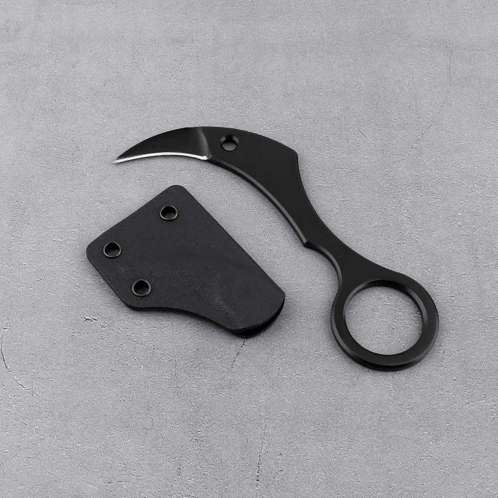 Нож Karambit с фиксированным лезвием D2 многофункциональный карманный нож olecranon для