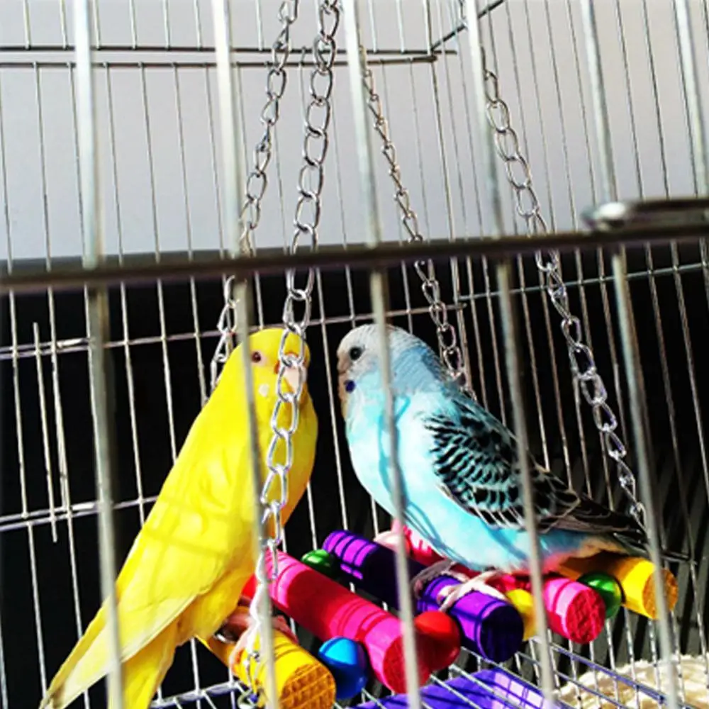 Красочные Птицы Игрушка попугай качели клетка игрушка Попугай Cockatiel Budgie Lovebird
