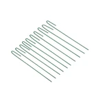 Колышек универсальный, h = 40 см, ножка d = 0.3 см, набор 10 шт., зелёный