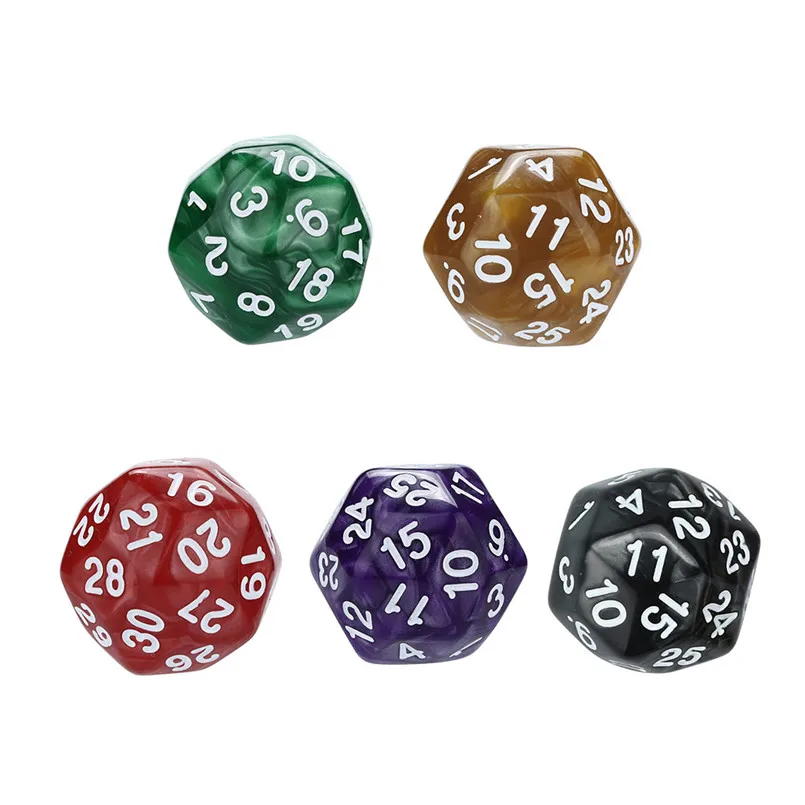 6 шт. 30 лицевые наборы игральных костей TRPG идеальный подарок чудесные кости из