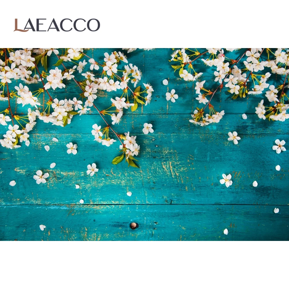 Виниловый фон для фотосъемки с изображением деревянных выцветших цветов