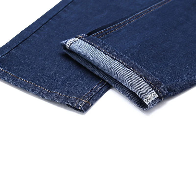 

Men's business casual jeans 2020 autumn and winter new Fashion high quality stretch men's jeans trousers black blue
