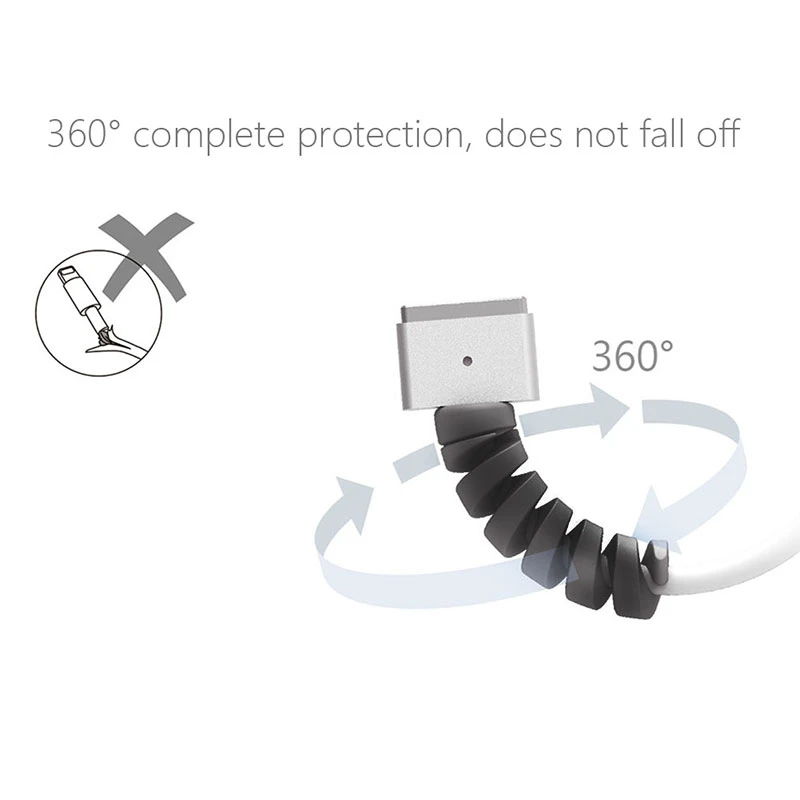 12 шт. спиральный кабель протектор линии передачи данных силиконовый моталка