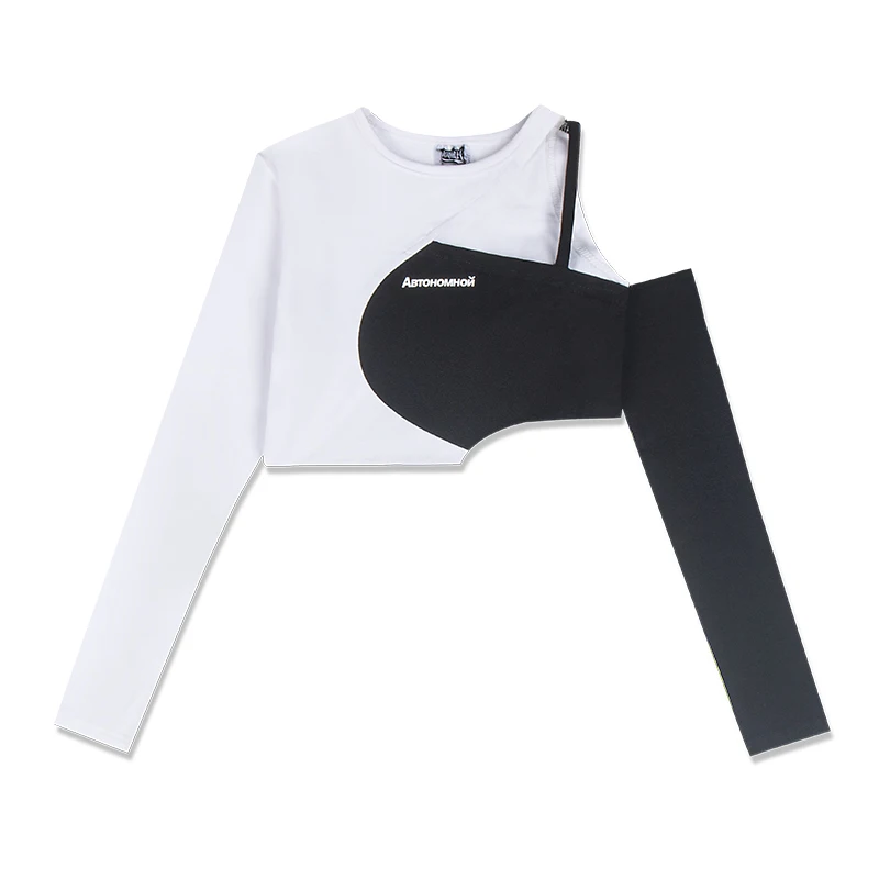 

Hip Hop Dance Clothes For Girls Hollow Crop Tops Loose Street Dancing Pants Ballroom Jazz Practice Sport Rave Wear 120-170CM