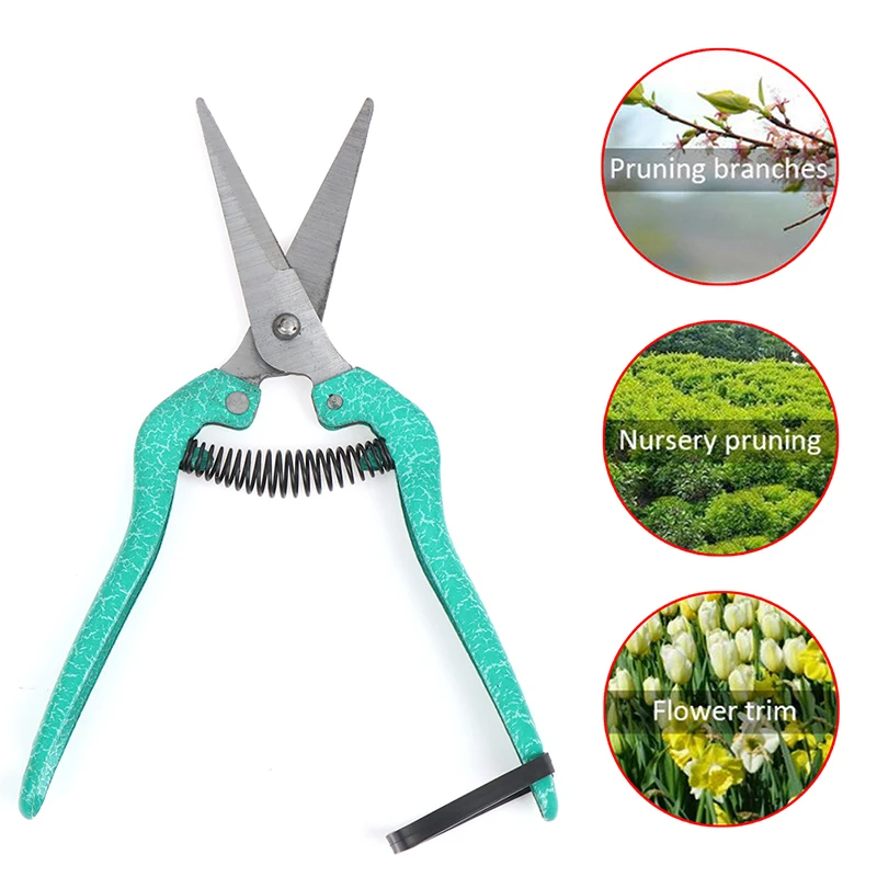

1Pcs Good Quality Garden Pruning Shears Fruit Picking Scissors Potted Trim Weed Branches Scissors