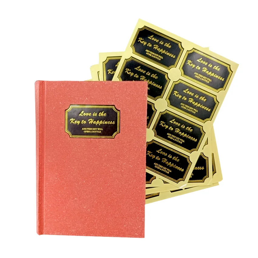

80 шт./лот Black Golden'Love is the Key to Happiness' уплотнительные этикетки, прямоугольная наклейка для подарка, пакеты для упаковки тортов