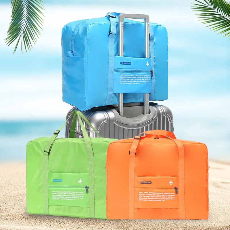 Нейлоновая складная дорожная сумка для багажа женские водонепроницаемые сумки