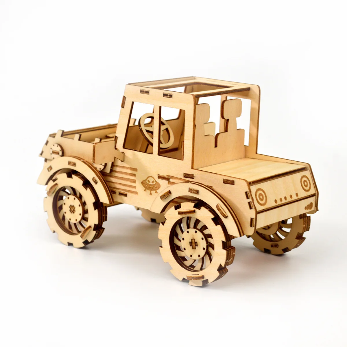 Детская игрушка Holz Modell внедорожник бык Рождество Лось автомобиль 3D деревянная