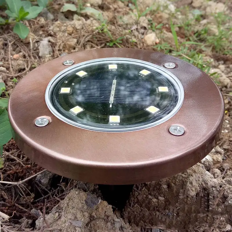 1/2/4 шт. 8 светодиосветодиодный подземная лампа из нержавеющей стали|Ландшафтное