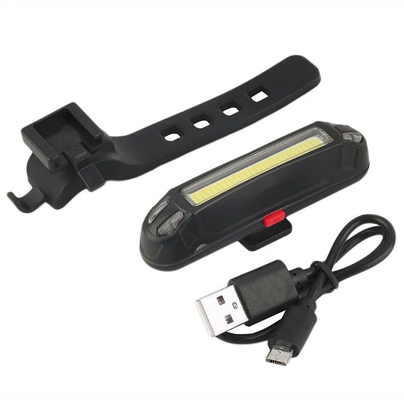 

2021 Bicycle Light Front Light LED USB Rechargeable Mountain Bike Cycling 6Modes Flashlight Rear Tail Lamp Safety Warning Light
