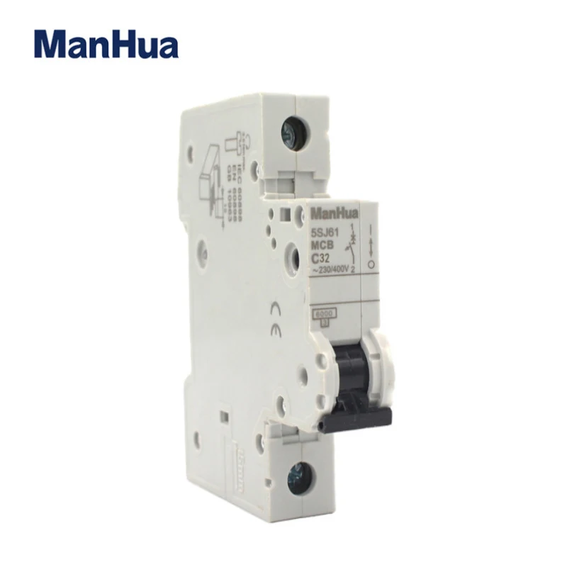 ManHua однофазный C32 32A защита от перегрузки миниатюрный автоматический выключатель