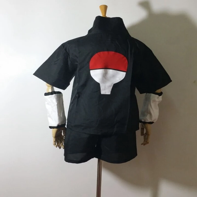 Аниме Athemis героя аниме Наруто Учиха Саске Косплэй костюм и синяя повязка на