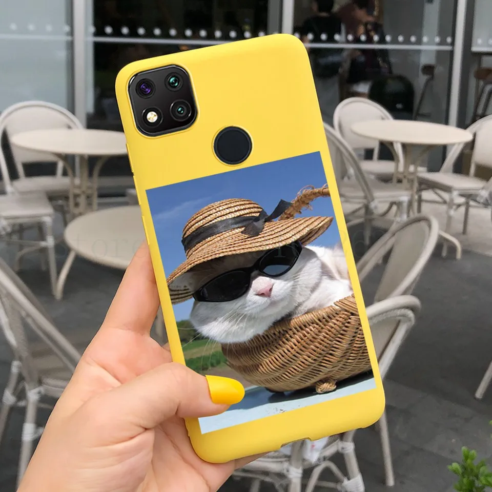 Cute Cat Paw Painted Soft Silicone Phone Case For Xiaomi Redmi 9C  9 C NFC Cat Dog Back Pig Cover For Redmi 9 9c 9a Redmi9A 9C 9