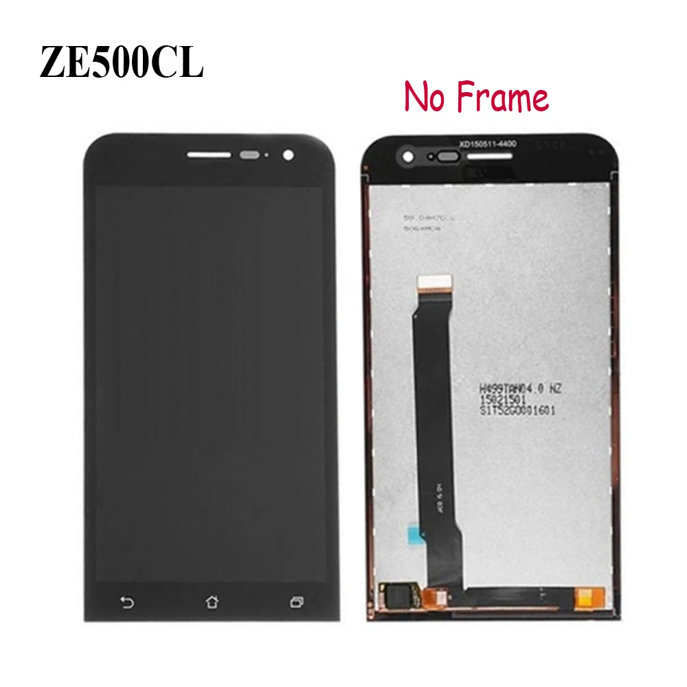 ЖК-дисплей 5 0 дюйма для ASUS Zenfone 2 ZE500CL Z00D с рамкой и дигитайзером сменный сенсорный