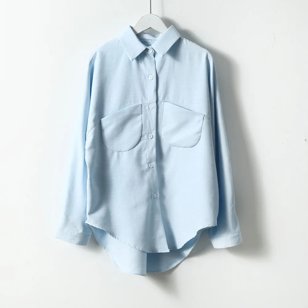 

2021 Spring Women Summer Blouse Korean Long Sleeve Womens Tops And Blouses Vintage Women Shirts Blusas Roupa Feminina Tops