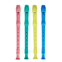 plastic musical instrument recorder soprano colorful abs 7 holes soprano recorder g key type flute student beginner recorder