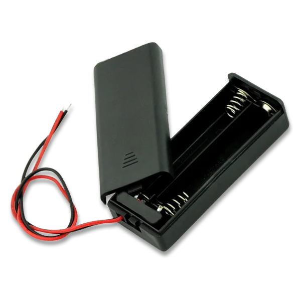 

YCDC 1Pcs AAA Battery Storage Box Case DIY 2/3/4 Slot Way DIY Batteries Clip Holder Container With Wire Lead Pin & Cover