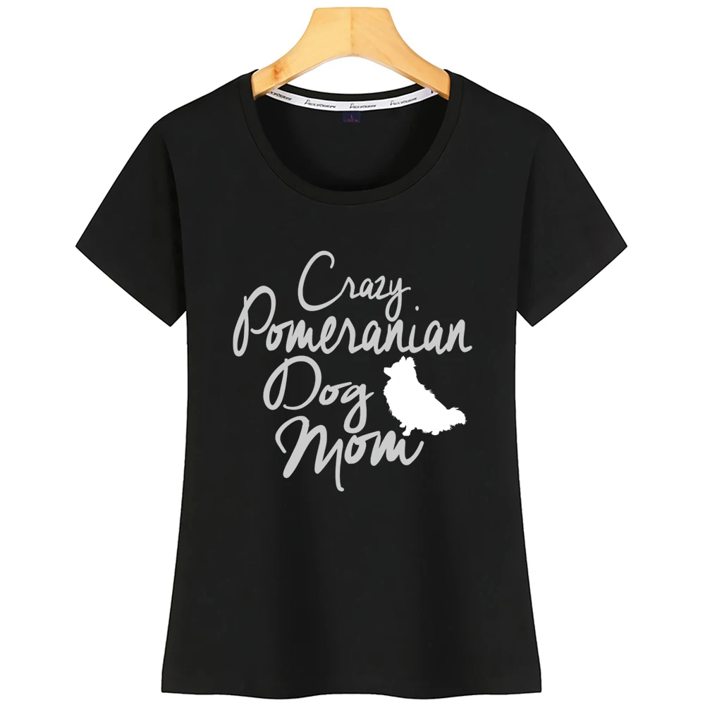 

Tops T Shirt Women Crazy Pomeranian Dog Mom Hip Hop Vintage Print Tshirt