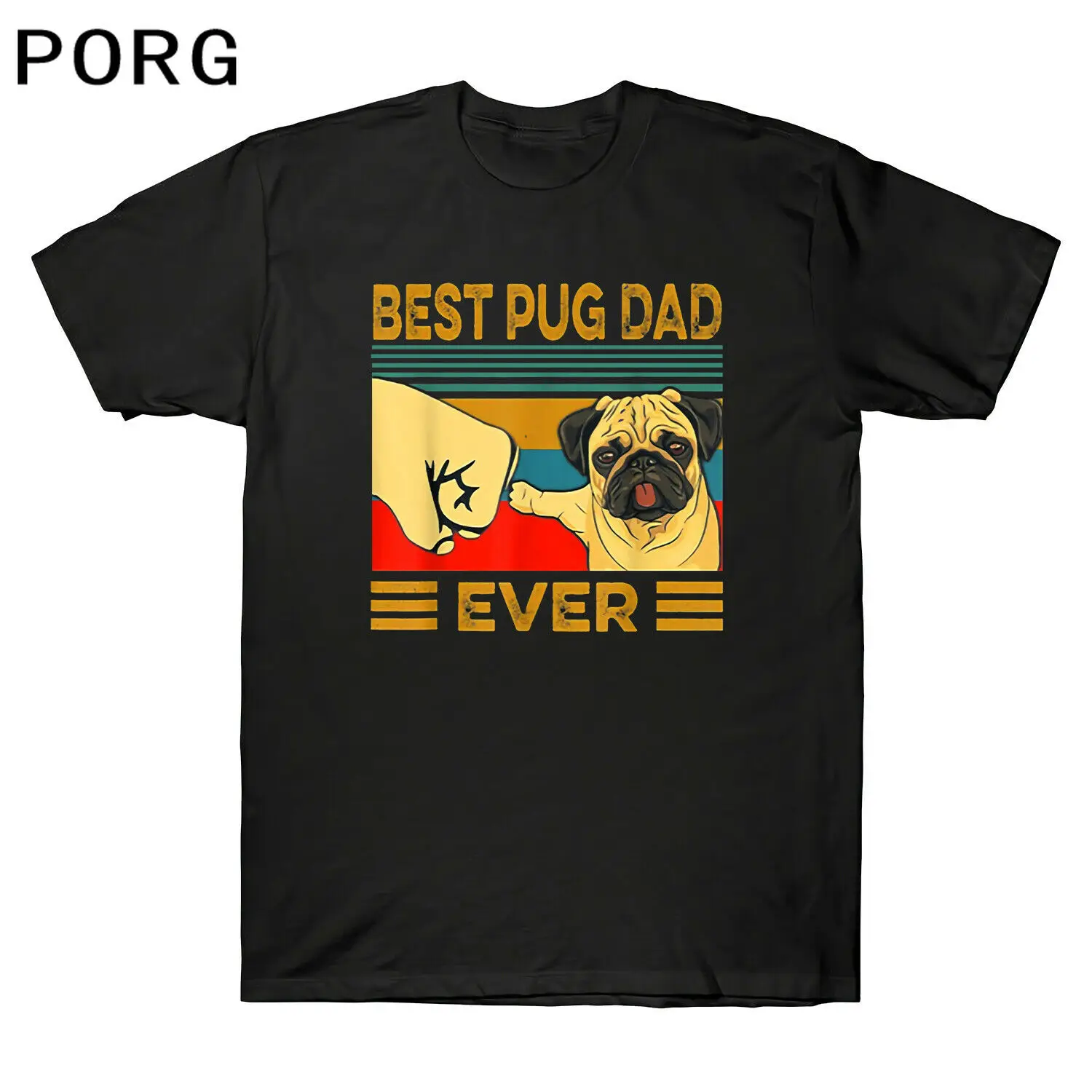 Лучший Мопс папа смешная собака для любителей животных Bump пригонкой винтажные