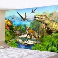 cartoon ancient dinosaur children kids room decoration tapestry wall hangings environmental protection and no smell