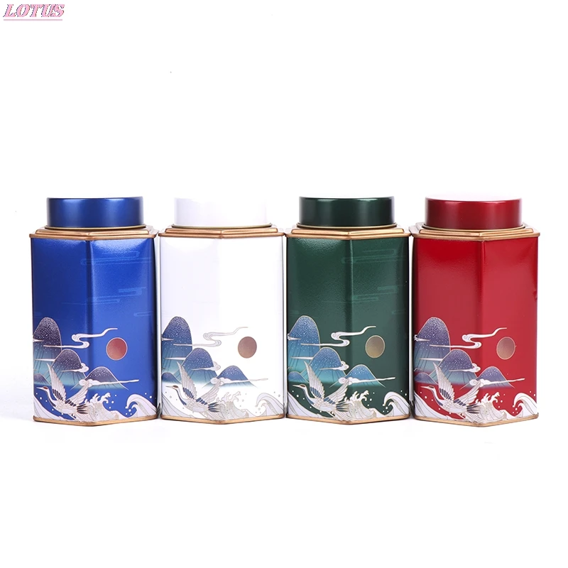 

Exquisite Tinplate Tea Box Candy Cans With Internal Sealing Lids And Gift Bags Hotsale 1PC